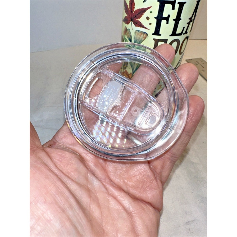 Fall Rustic Flannels Football 20oz Skinny Tumbler Travel Cup Insulated NWOT - Picture 8 of 10